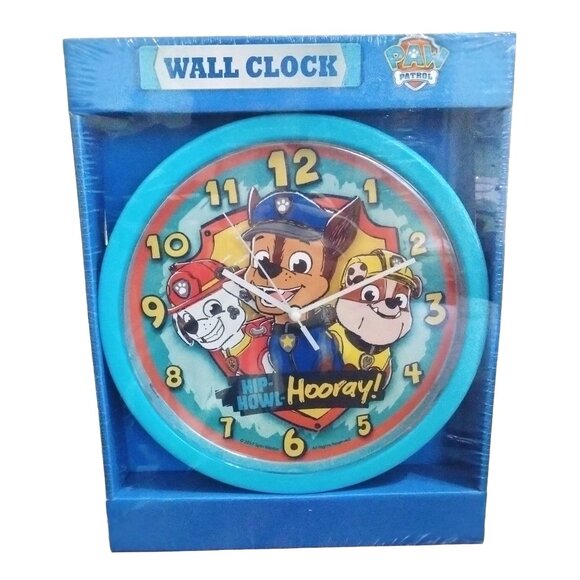 Nickelodeon Paw Patrol Analog 10-Inch Wall Clock Featuring Chase Marshall Rubble - Picture 1 of 5